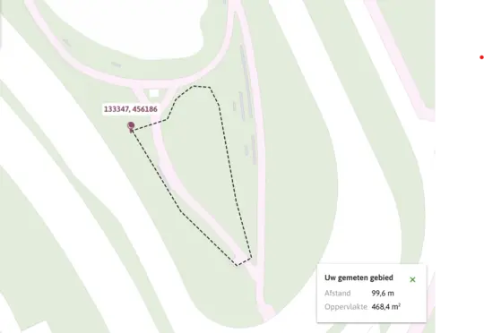 Huidige situatie hondenweide Leidsche Rijn Centrum (schets)
